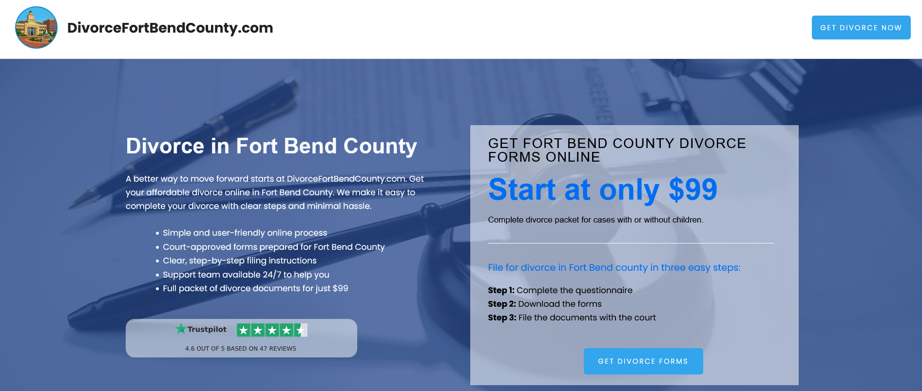 Divorce in Fort Bend County: File For Divorce Online in Fort Bend ...